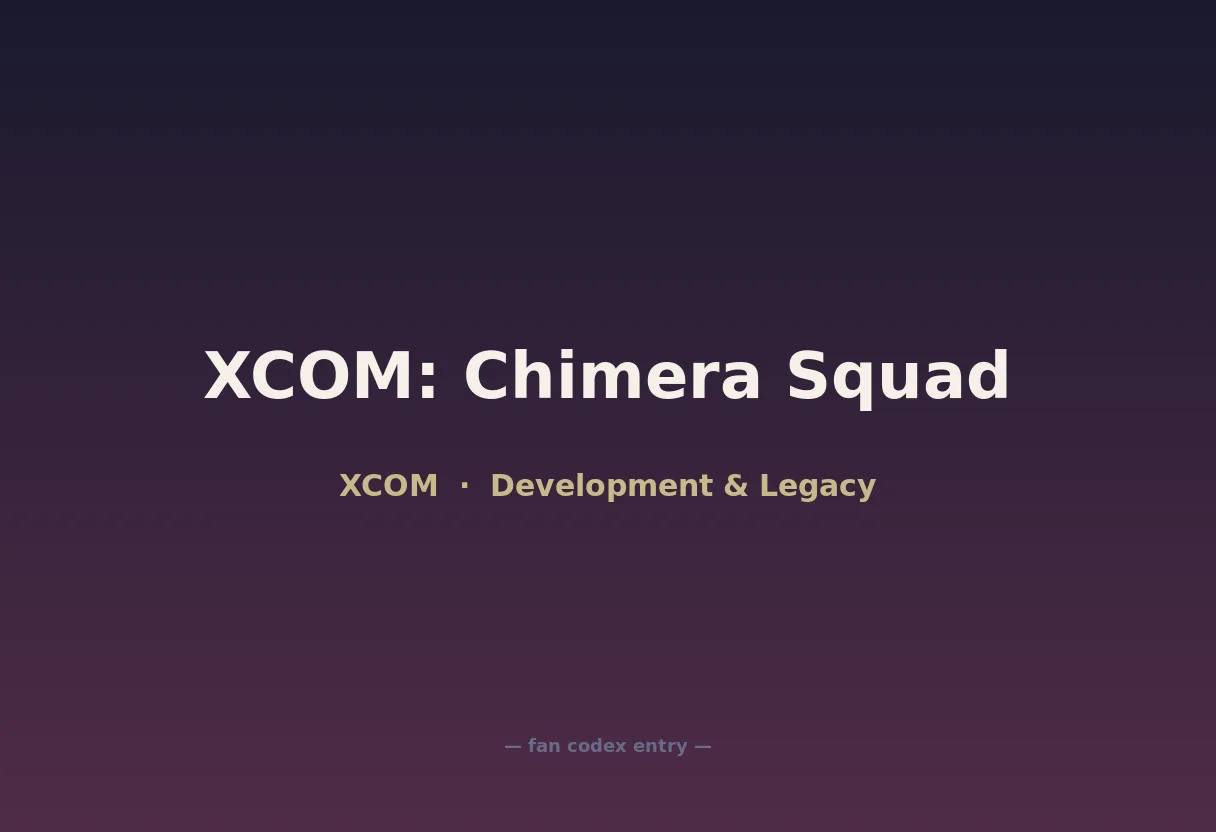 XCOM: Chimera Squad