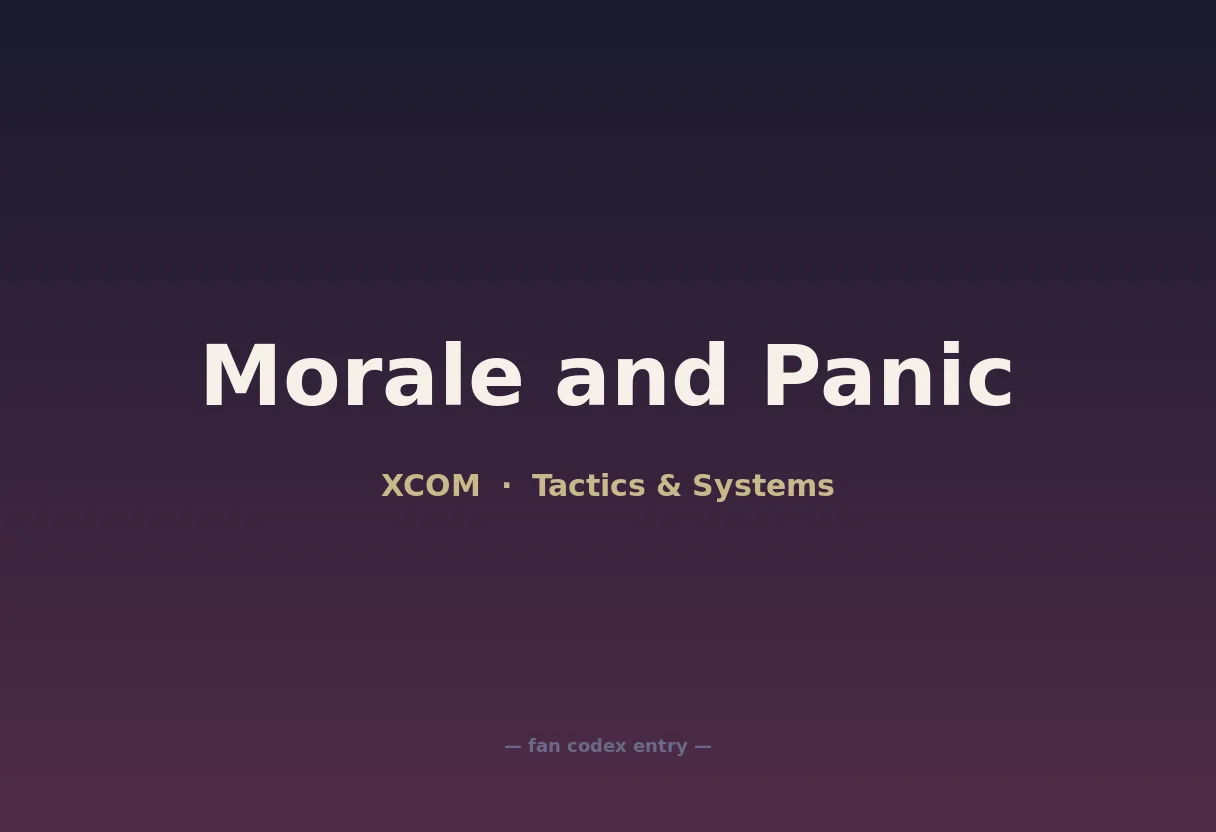 Morale and Panic